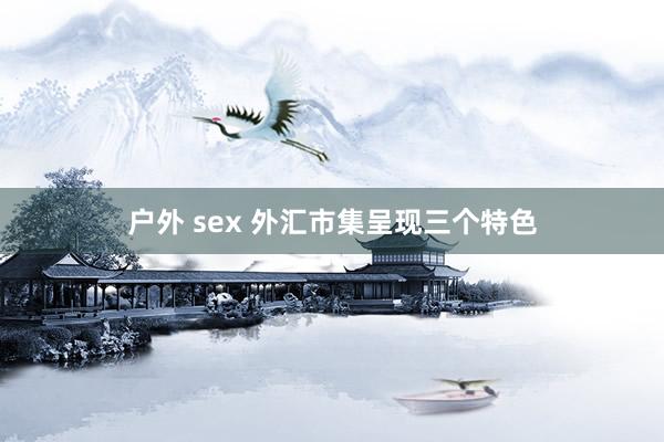 户外 sex 外汇市集呈现三个特色